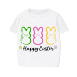 Easter Family Matching Pajamas Exclusive Design Happy Easter Rabbits White Pajamas Set