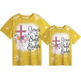 Mommy and Me Matching Clothing Top Happy Easter Jesus Is The Soul Of Easter Tie Dyed Family T-shirts