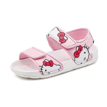 Kid Girl Velcro Veins Outdoor Beach Sandals Shoes