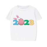 Easter Family Matching Pajamas Exclusive Design Happy Easter 2023 White Pajamas Set