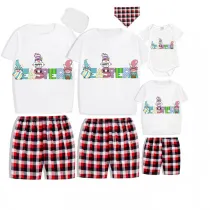 Easter Family Matching Pajamas Exclusive Design Happy Easter Gnomies White Pajamas Set
