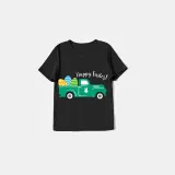 Easter Family Matching Pajamas Exclusive Design Happy Easter Car Black Pajamas Set