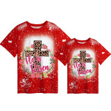 Mommy and Me Matching Clothing Top Happy Easter He Is Risen Tie Dyed Family T-shirts