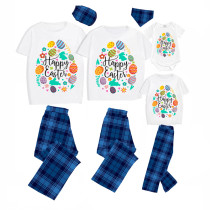 Easter Family Matching Pajamas Exclusive Design Happy Easter Elements Eggs Pajamas Set