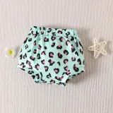 Baby Girls Happy Easter Two Pieces Chillin' with My Peeps T-shirts and Leopard Shorts Set