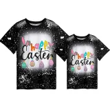Mommy and Me Matching Clothing Top Happy Easter Eggs Bunny Tie Dyed Family T-shirts