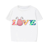 Easter Family Matching Pajamas Exclusive Design Happy Easter Love Egg White Pajamas Set