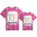 Mommy and Me Matching Clothing Top Happy Easter Rabbits Tie Dyed Family T-shirts