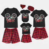 Easter Family Matching Pajamas Exclusive Design Happy Easter Cartoon Mouse Black Pajamas Set