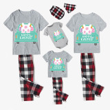 Easter Family Matching Pajamas Exclusive Design Happy Easter Bunny Car Gray Pajamas Set