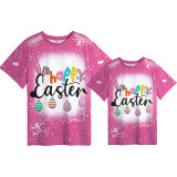 Mommy and Me Matching Clothing Top Happy Easter Eggs Bunny Tie Dyed Family T-shirts