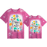 Mommy and Me Matching Clothing Top Happy Easter Egg Elements Tie Dyed Family T-shirts