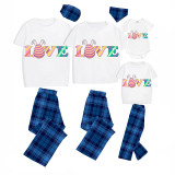 Easter Family Matching Pajamas Exclusive Design Happy Easter Love Egg Gray Pajamas Set