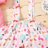 Baby Girls Happy Easter Bunny T-shirts Candy Floral Backless Dress