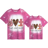 Mommy and Me Matching Clothing Top Happy Easter Peace Love Tie Dyed Family T-shirts