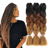 Hair Extensions Jumbo Braid Hair 16Inch-24Inch Multicolor Dirty Braid Wig
