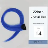 Hair Extensions Synthetic Hanging Ears Dyed 22Inch Color Straight Long Wig