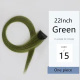 Hair Extensions Synthetic Hanging Ears Dyed 22Inch Color Straight Long Wig
