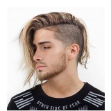 Men's Mixed Color Brown Wig Side Parting Wig