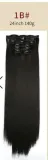 Hair Extensions Synthetic Hair Piece 24Inch Straight Long Wig