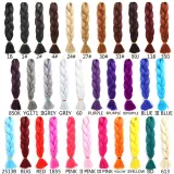 Hair Extensions Jumbo Braid Hair 16Inch-24Inch Multicolor Dirty Braid Wig