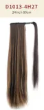 Hair Extensions Synthetic Horsetail 24Inch Straight Long Wig