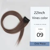 Hair Extensions Synthetic Hanging Ears Dyed 22Inch Color Straight Long Wig