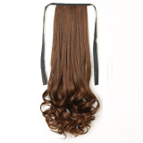 Hair Bind Extensions Synthetic Hair 15Inch-23Inch Wavy Curly Long Wig