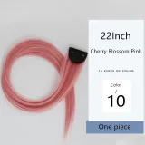 Hair Extensions Synthetic Hanging Ears Dyed 22Inch Color Straight Long Wig