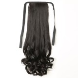Hair Bind Extensions Synthetic Hair 15Inch-23Inch Wavy Curly Long Wig
