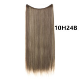 Hair Extensions Fishing Line Hair 24Inch Straight Long Wig
