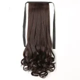Hair Bind Extensions Synthetic Hair 15Inch-23Inch Wavy Curly Long Wig
