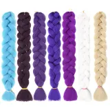 Hair Extensions Jumbo Braid Hair 16Inch-24Inch Multicolor Dirty Braid Wig