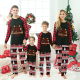 2023 Christmas Matching Family Pajamas It's Beginning To Taste A Lot Like Seamless Tree Black Pajamas Set