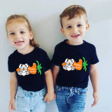 Easter Day Happy Easter Bunny Eat Carrot T-shirts For Boys And Girls