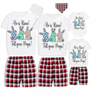 Matching Easter Family Pajamas Happy Easter He Is Risen Tell Your Peeps White Pajamas Set