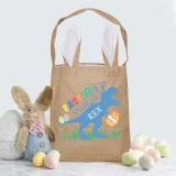 Easter Bunny Ears Canvas Bag Happy Easter Happy Easter Happy Eastrawr Dinosaur Square Bottom Handbag