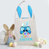 Easter Bunny Ears Canvas Bag Happy Easter Happy Easter Game Boy Square Bottom Handbag