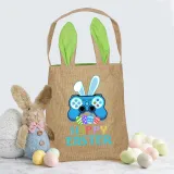 Easter Bunny Ears Canvas Bag Happy Easter Happy Easter Game Boy Square Bottom Handbag