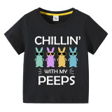 Happy Easter Chillin With My Peeps Cool Bunny T-shirts
