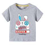 Easter Day Kids T-shirts Happy Easter Loading Game T-shirts For Boys And Girls