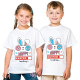 Easter Day Kids T-shirts Happy Easter Loading Game T-shirts For Boys And Girls