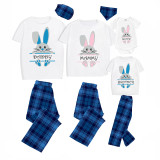 Matching Easter Family Pajamas Happy Easter Bunny Gray Pajamas Set