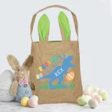 Easter Bunny Ears Canvas Bag Happy Easter Happy Easter Happy Eastrawr Dinosaur Square Bottom Handbag