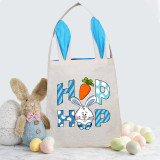 Easter Bunny Ears Canvas Bag Happy Easter Happy Easter Square Hop Bunny Square Bottom Handbag