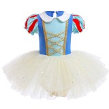Toddler Girls Puffy Sleeves Cosplay Tutu Princess Dress