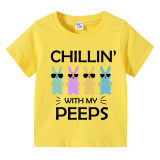 Happy Easter Chillin With My Peeps Cool Bunny T-shirts