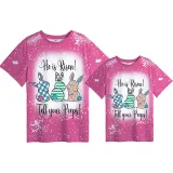 Mommy and Me Matching Clothing Top Happy Easter He Is Risen Tell Your Peeps Tie Dyed Family T-shirts