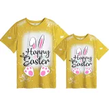 Mommy and Me Matching Clothing Top Happy Easter Love Rabbit Tie Dyed Family T-shirts