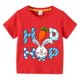 Easter Days Kids Top T-shirts Happy Easter Hop Bunny T-shirts For Boys And Girls